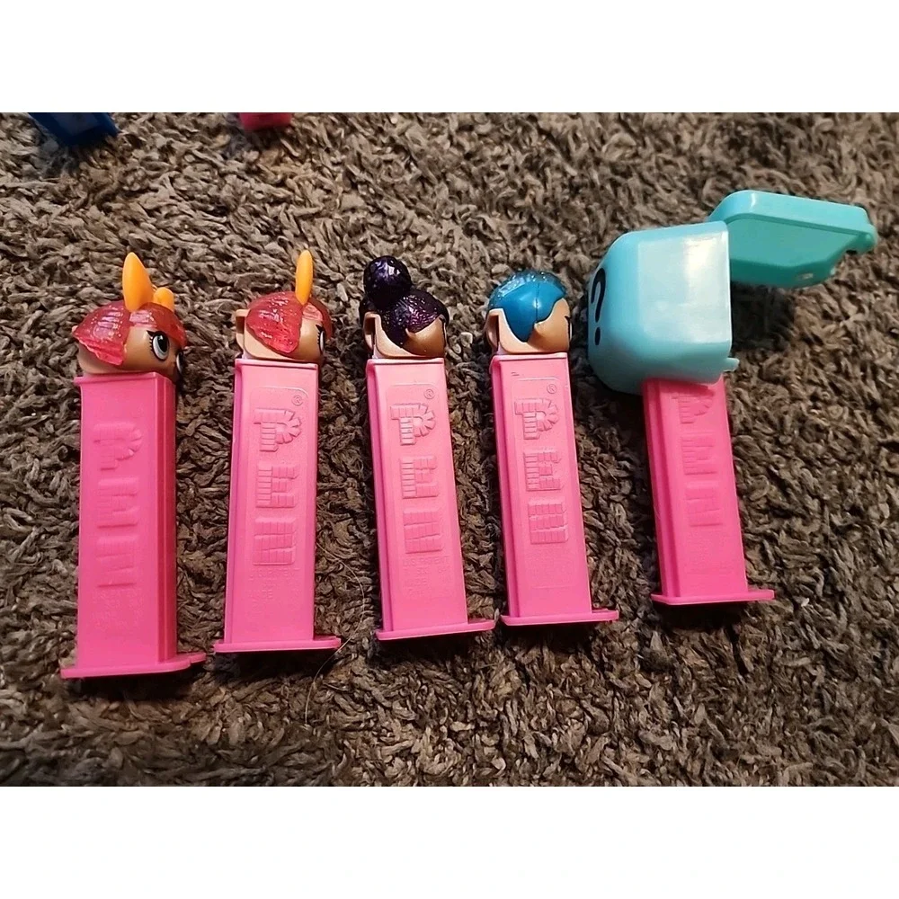 LOL SERIES 1 -‎ SURPRISE PEZ SET OF 5. Dusk, Splash, Purple, Glitter x2.
